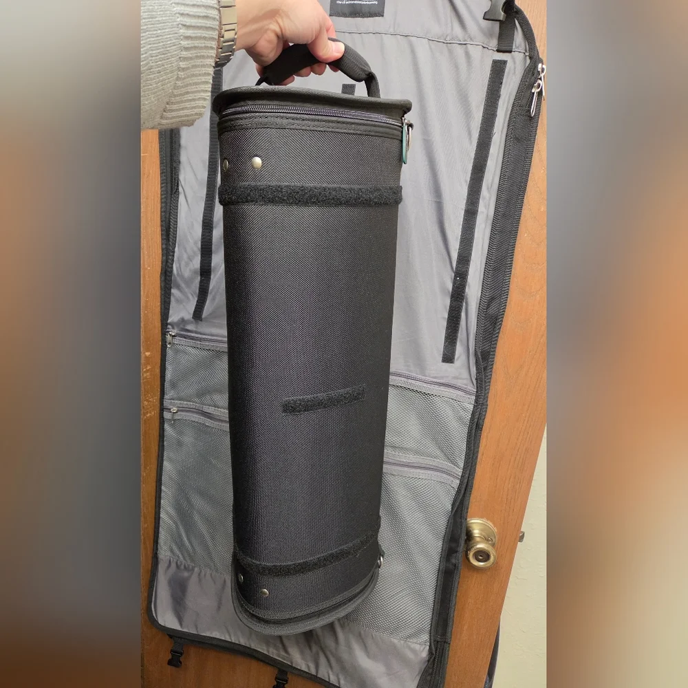 Bankroll Convertible Black Garment Storage Bag with Carry Handle